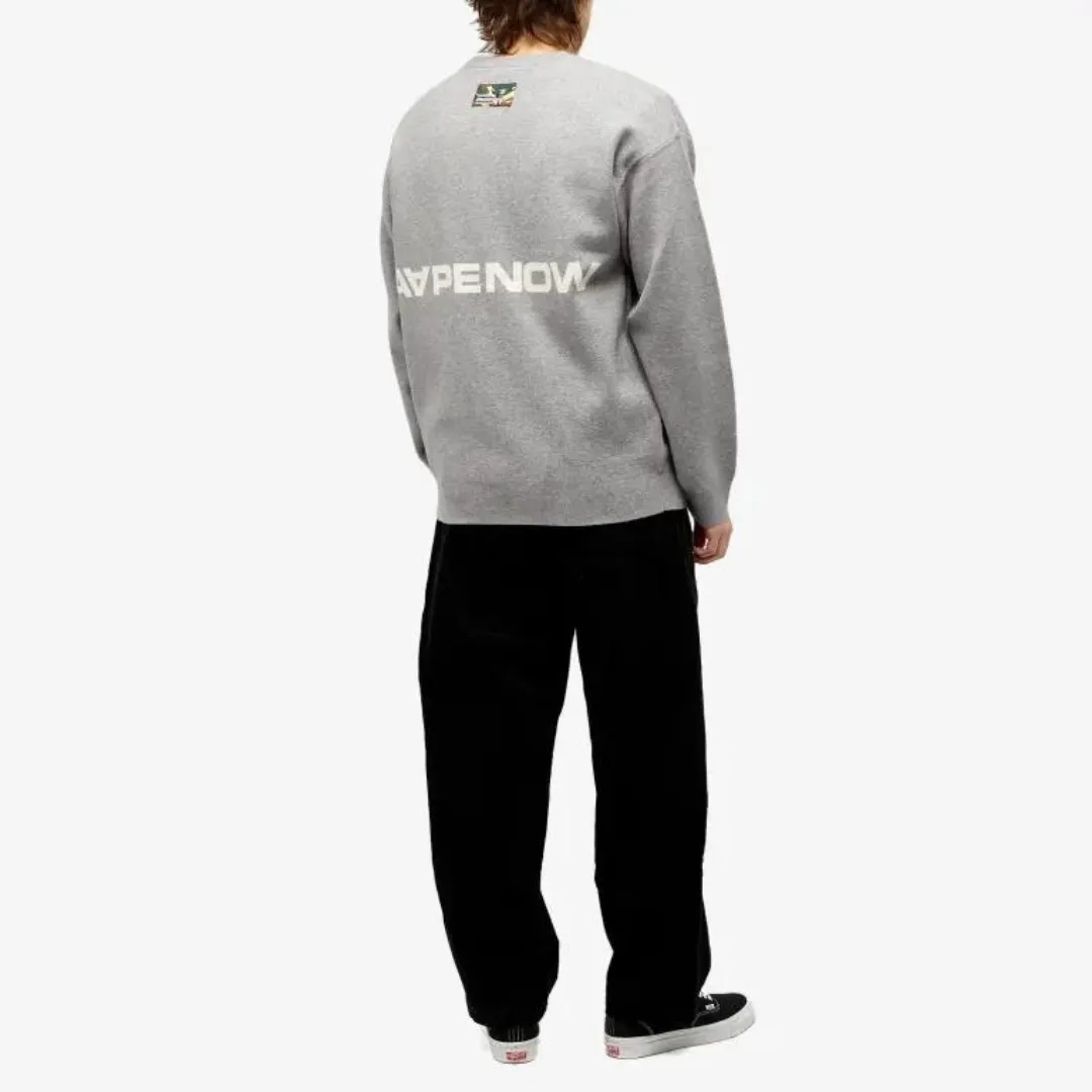 A BATHING APE  |Crew Neck Unisex Wool Street Style Long Sleeves Plain