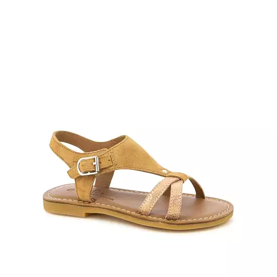 ADOLIE LAZAR SAND camel Sandales Nu pieds adulte