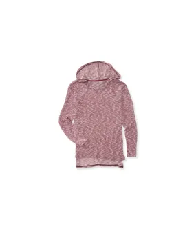 Aeropostale Womens Marled Knit Hooded Sweater