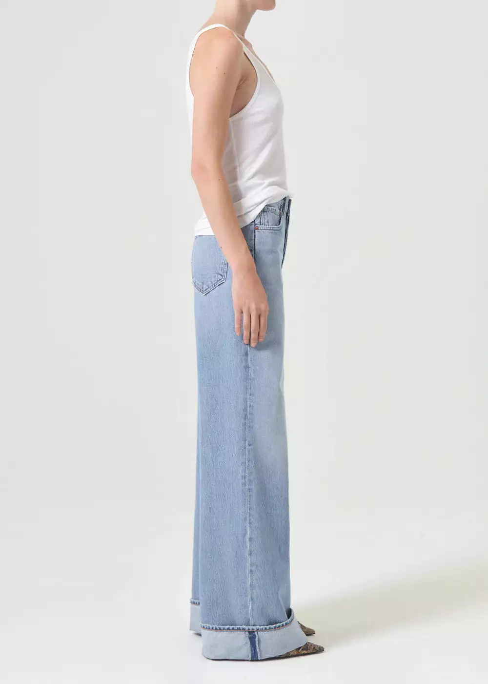 Agolde - Dame High Rise Wide Leg Jean - Showdown