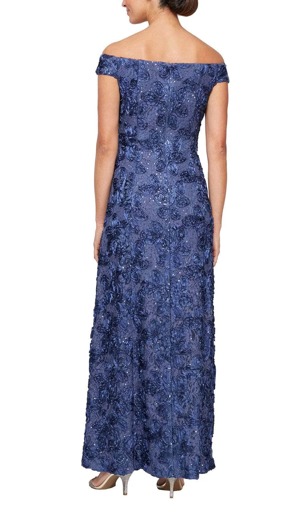 Alex Evenings 81122590 - Floral Appliqued Formal Dress