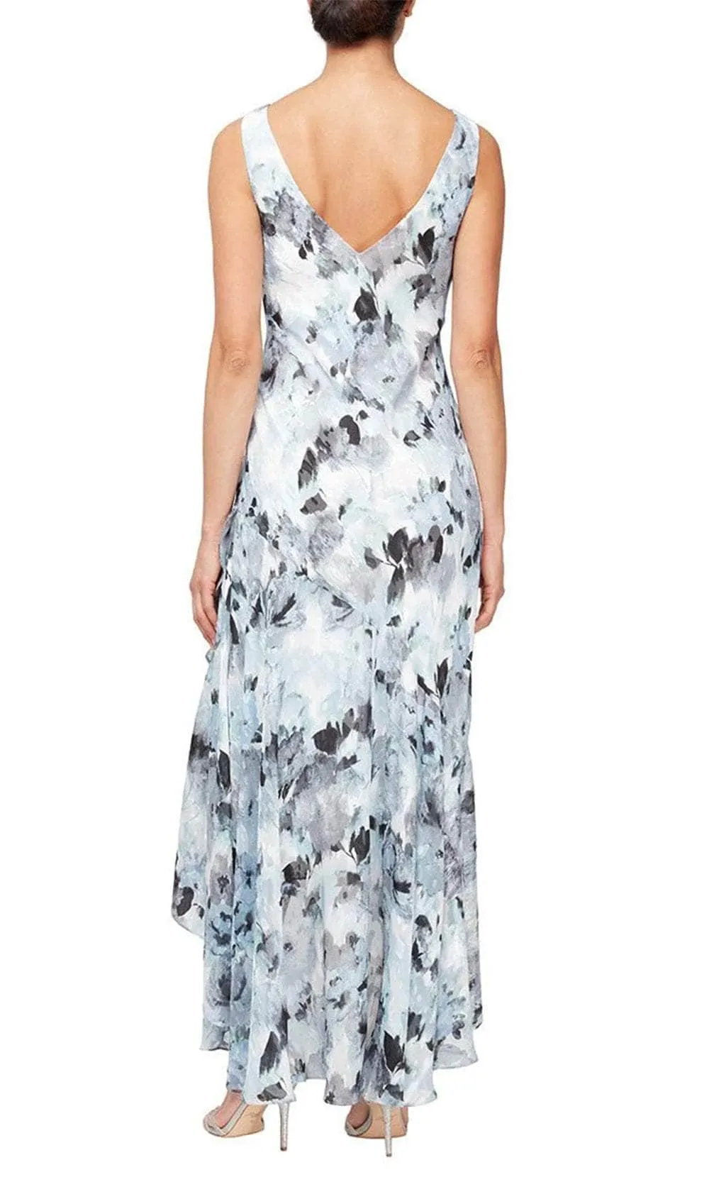 Alex Evenings 8175936 - High Low Floral Evening Dress