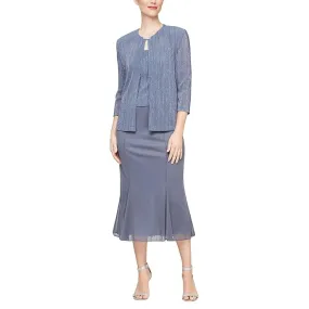 Alex Evenings Tea Length Jacket Dress