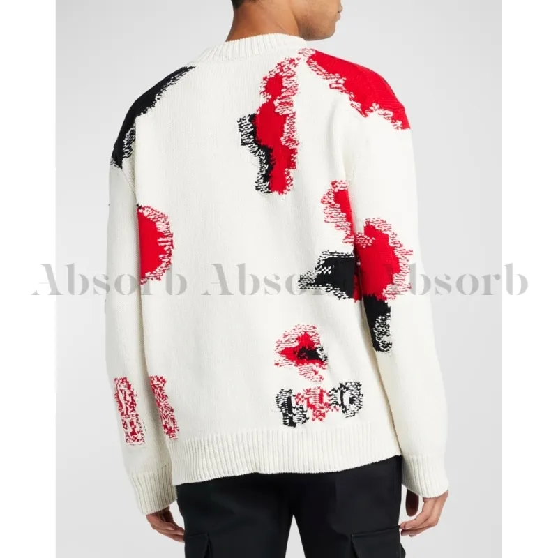 alexander mcqueen  |Crew Neck Wool Street Style Long Sleeves Cotton Oversized