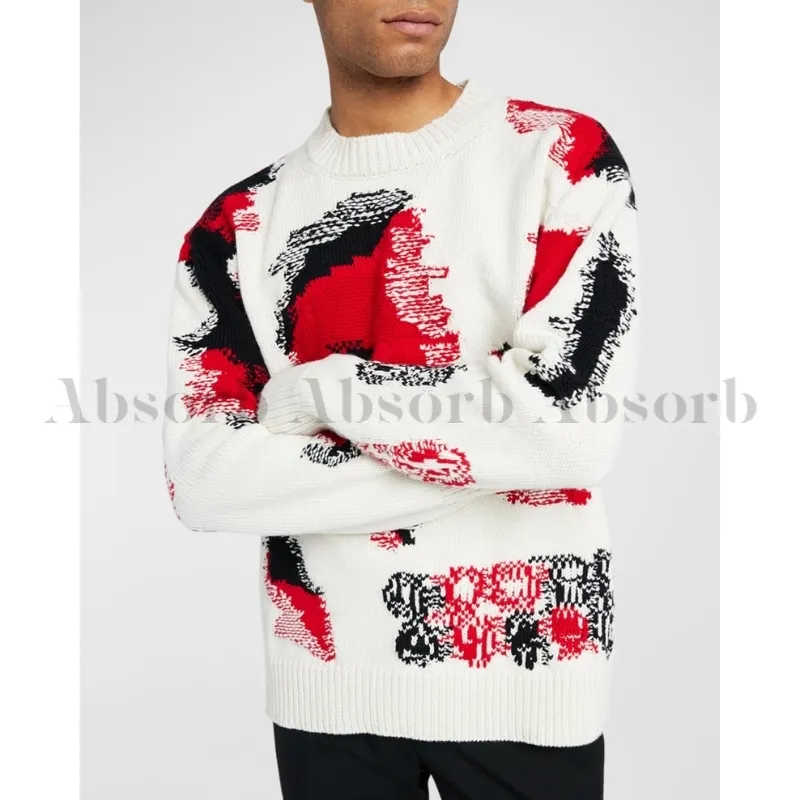 alexander mcqueen  |Crew Neck Wool Street Style Long Sleeves Cotton Oversized