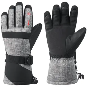 Alpine Swiss Mens Waterproof Gauntlet Ski Gloves Winter Sport Snow Board Windproof 3M Thinsulate