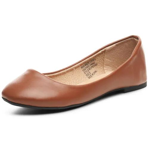 Alpine Swiss Womens Pierina Round Toe Ballet Flats