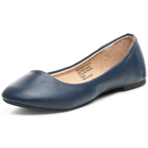 Alpine Swiss Womens Pierina Round Toe Ballet Flats