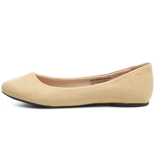 Alpine Swiss Womens Pierina Round Toe Ballet Flats