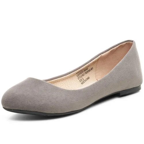 Alpine Swiss Womens Pierina Round Toe Ballet Flats