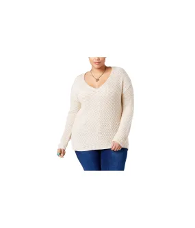 American Rag Womens Contrast-Back Knit Sweater