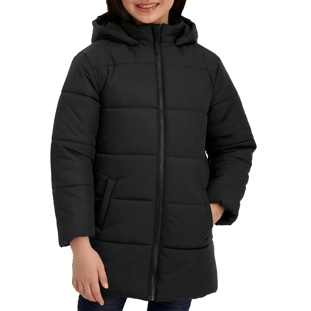 Anko Girl's Longline Puffer Coat