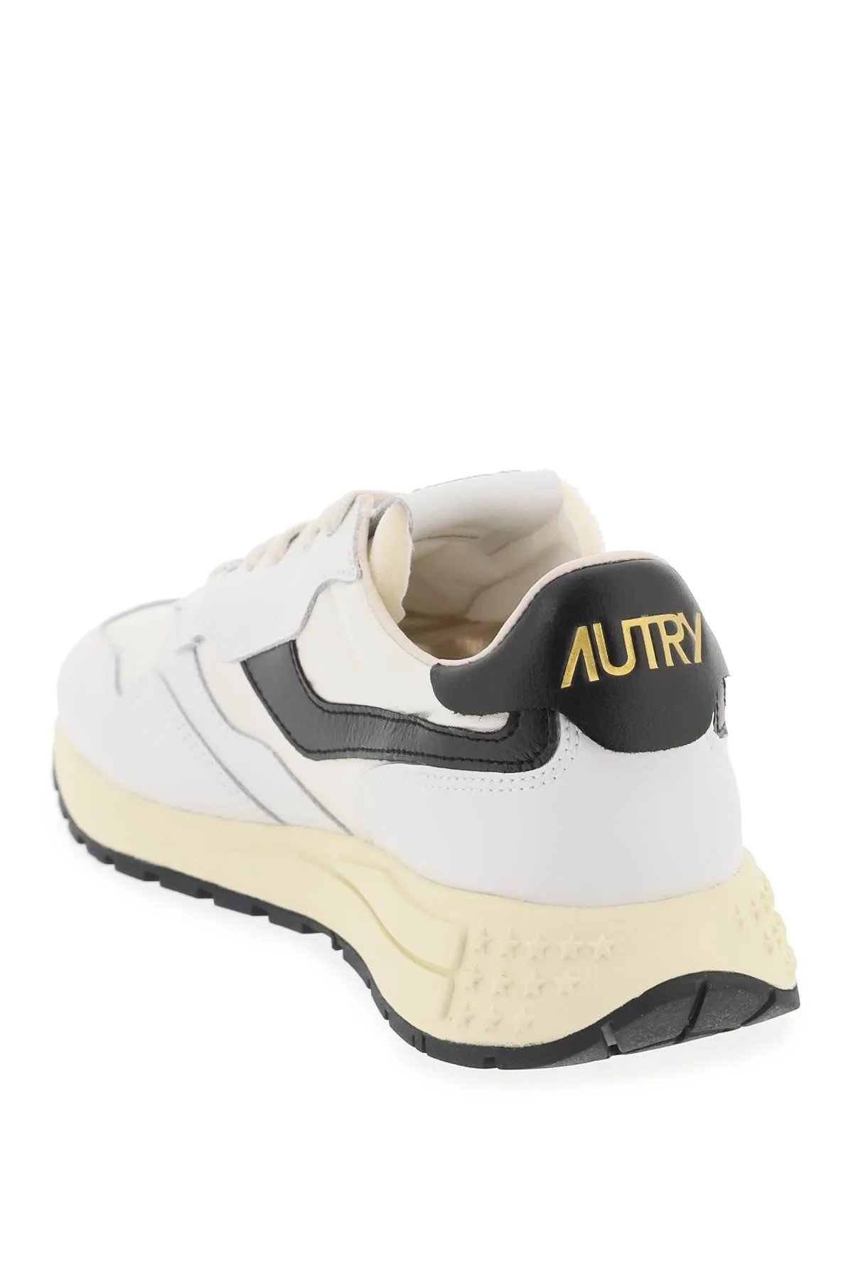 Autry Low Cut Nylon And Leather Reelwind Sneakers   White