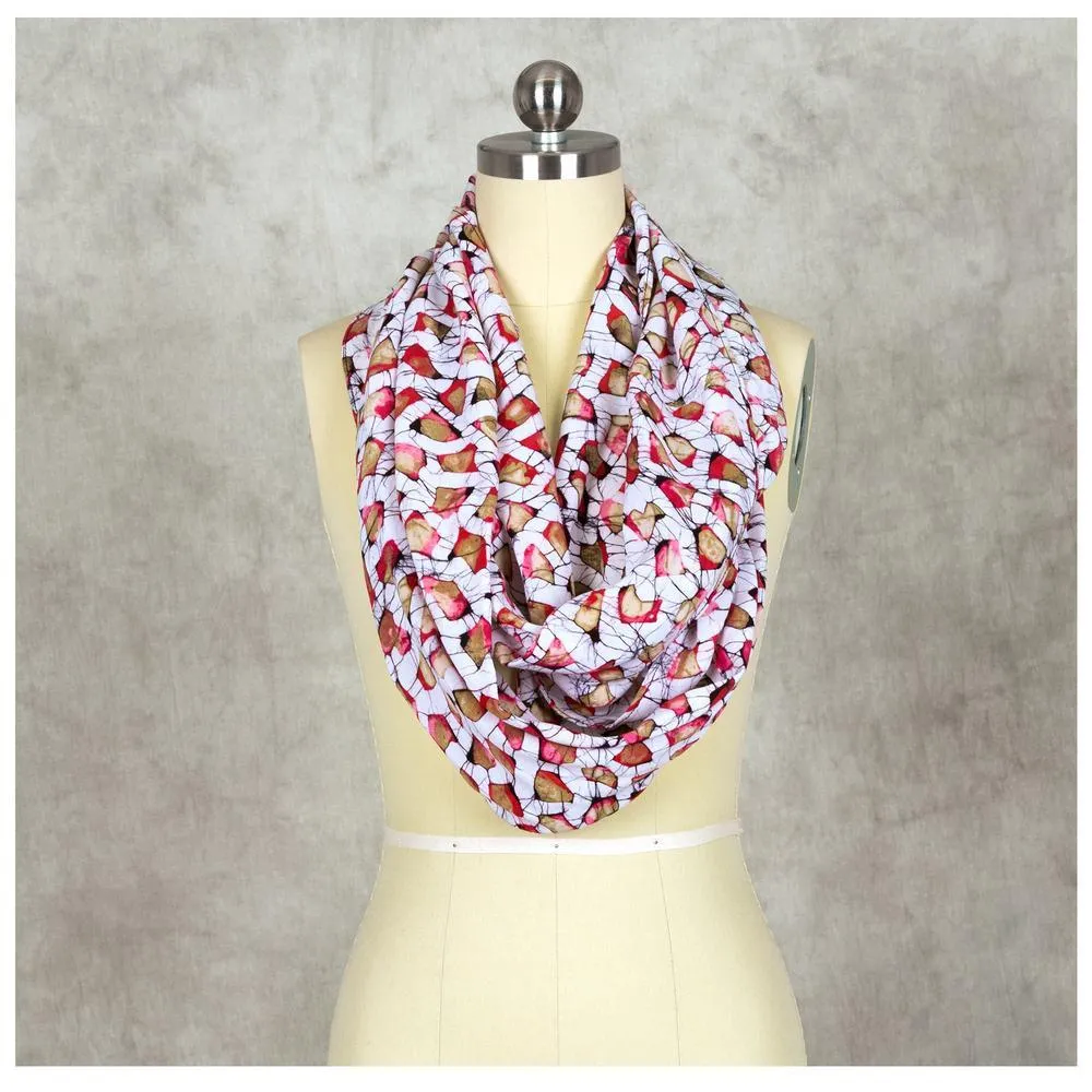 Batik Cheetah Infinity Scarf