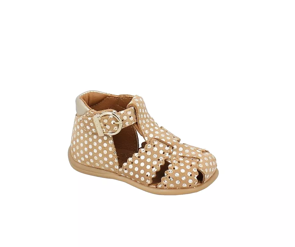 BELLAMY DANUBE Pois Camel Sandales Nu Pieds