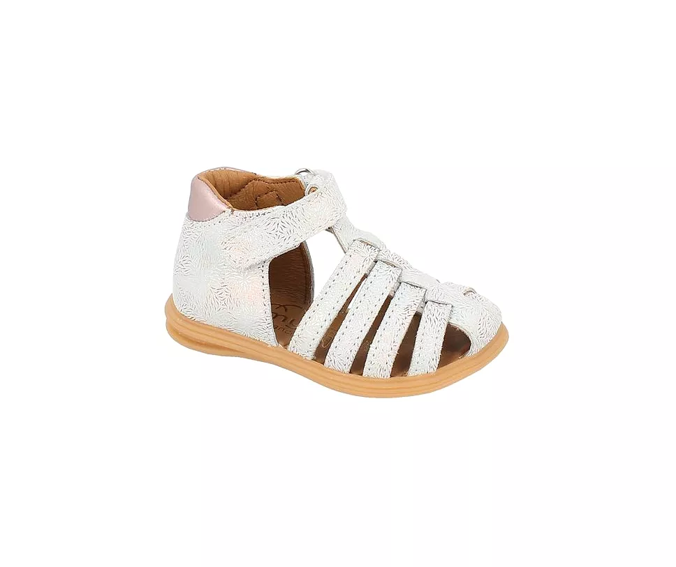 BELLAMY PAILLETTE Blanc Multi Sandales Nu Pieds