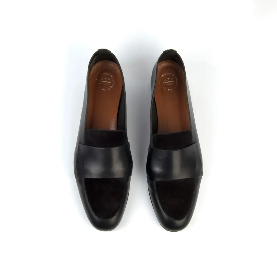 Black loafer ATP Atelier Winnie