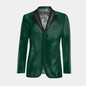  Blazer Smoking verde azulado de terciopelo edición limitada de 3 botones