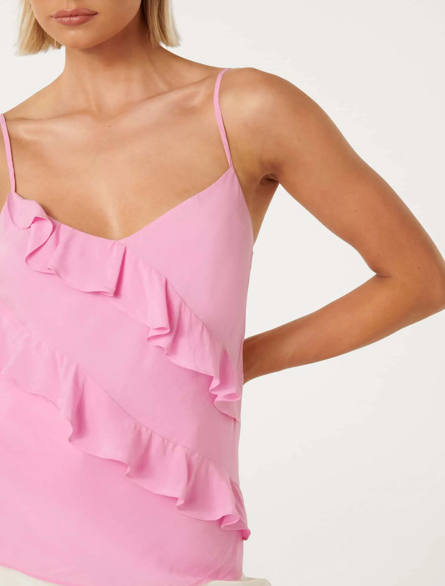 Bradshaw Bias Ruffle Cami Top