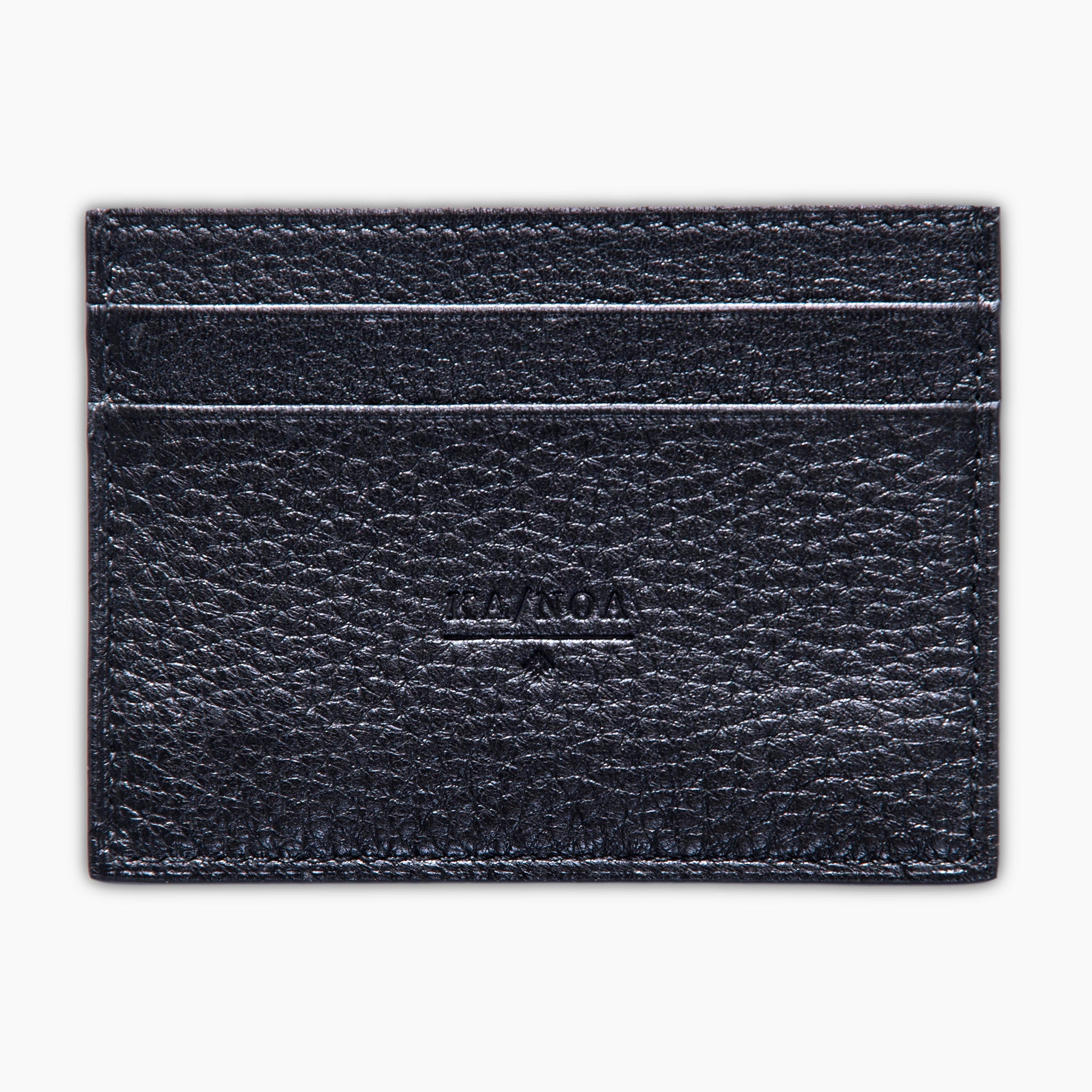 Cesar 100% deerskin leather credit card holder (dark blue)