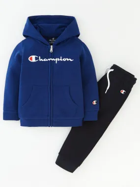 Champion Legacy American Classics Hooded Full Zip Suit - Blue