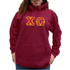 Chi Omega Hanes 10oz. Hoodie - Hanes F170 - TWILL