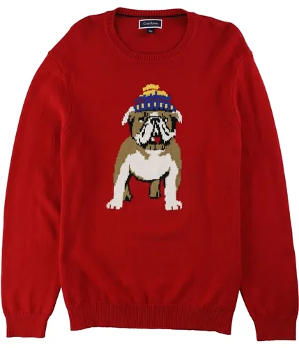 Club Room Mens Bulldog Pullover Sweater, TW1