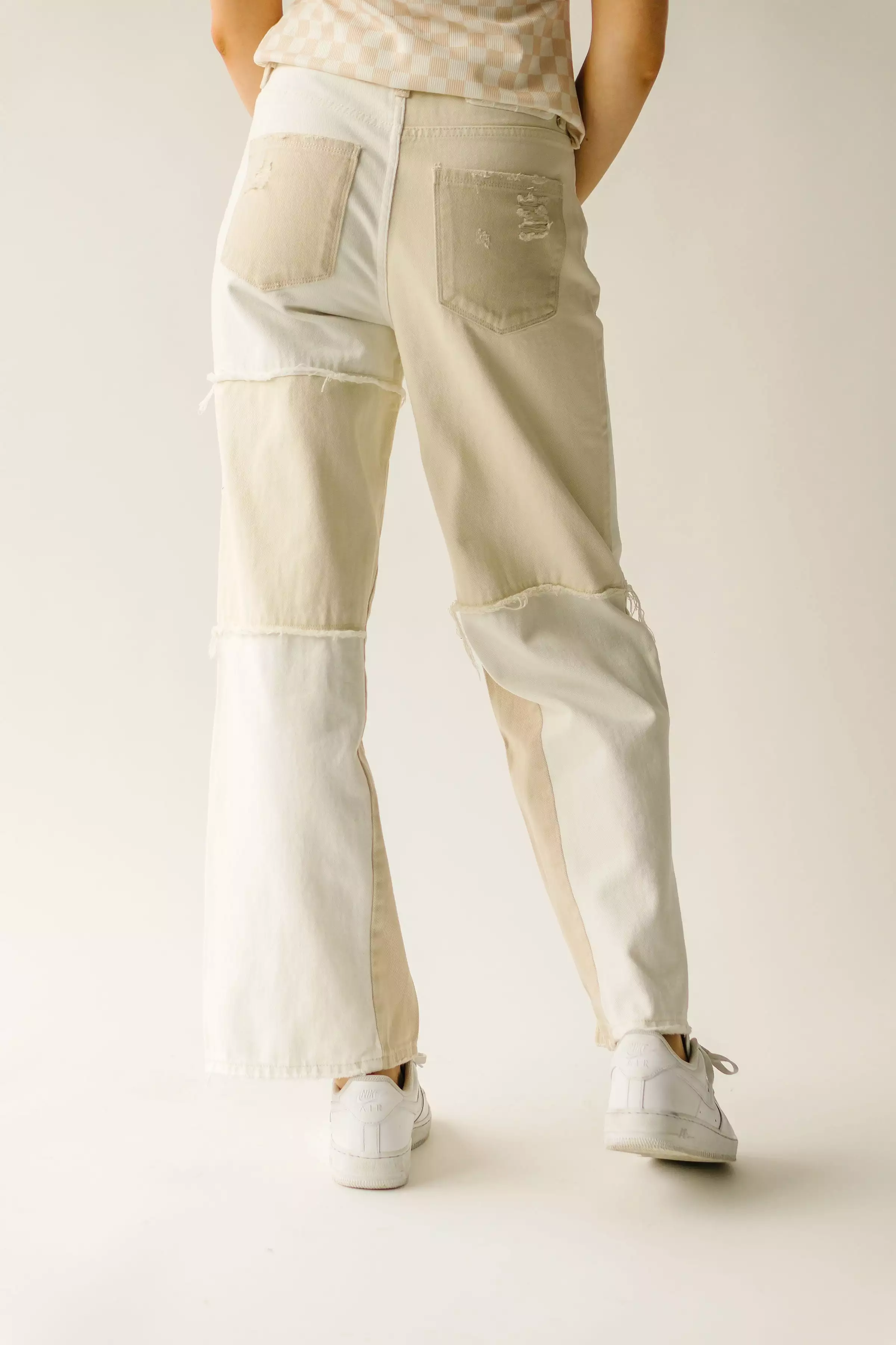 Denim: Shawna Super High Rise Wide Leg Jean in Cream