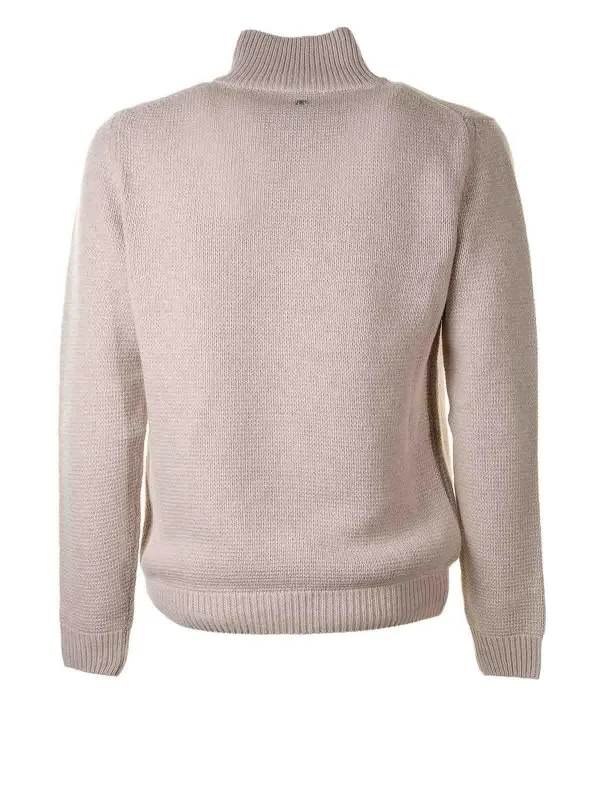 Dondup Beige Turtleneck Sweater