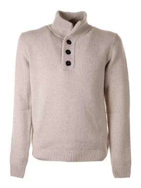 Dondup Beige Turtleneck Sweater