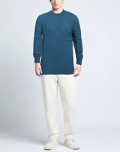 Ermenegildo Zegna  |Crew Neck Cashmere Silk Long Sleeves Plain Oversized Luxury