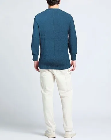 Ermenegildo Zegna  |Crew Neck Cashmere Silk Long Sleeves Plain Oversized Luxury