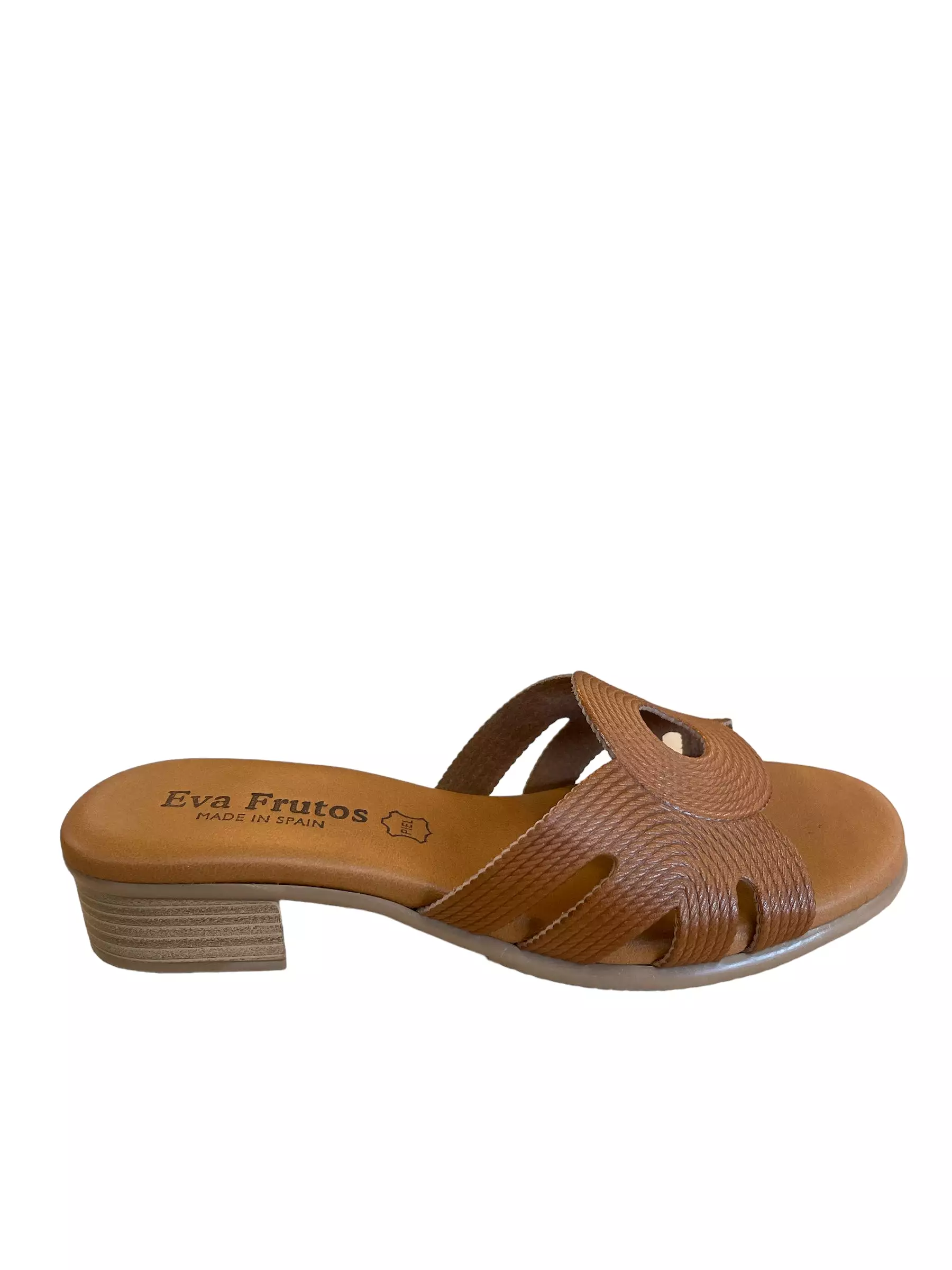 EVA FRUTOS 1300 Camel Mules Sandales Nu pieds