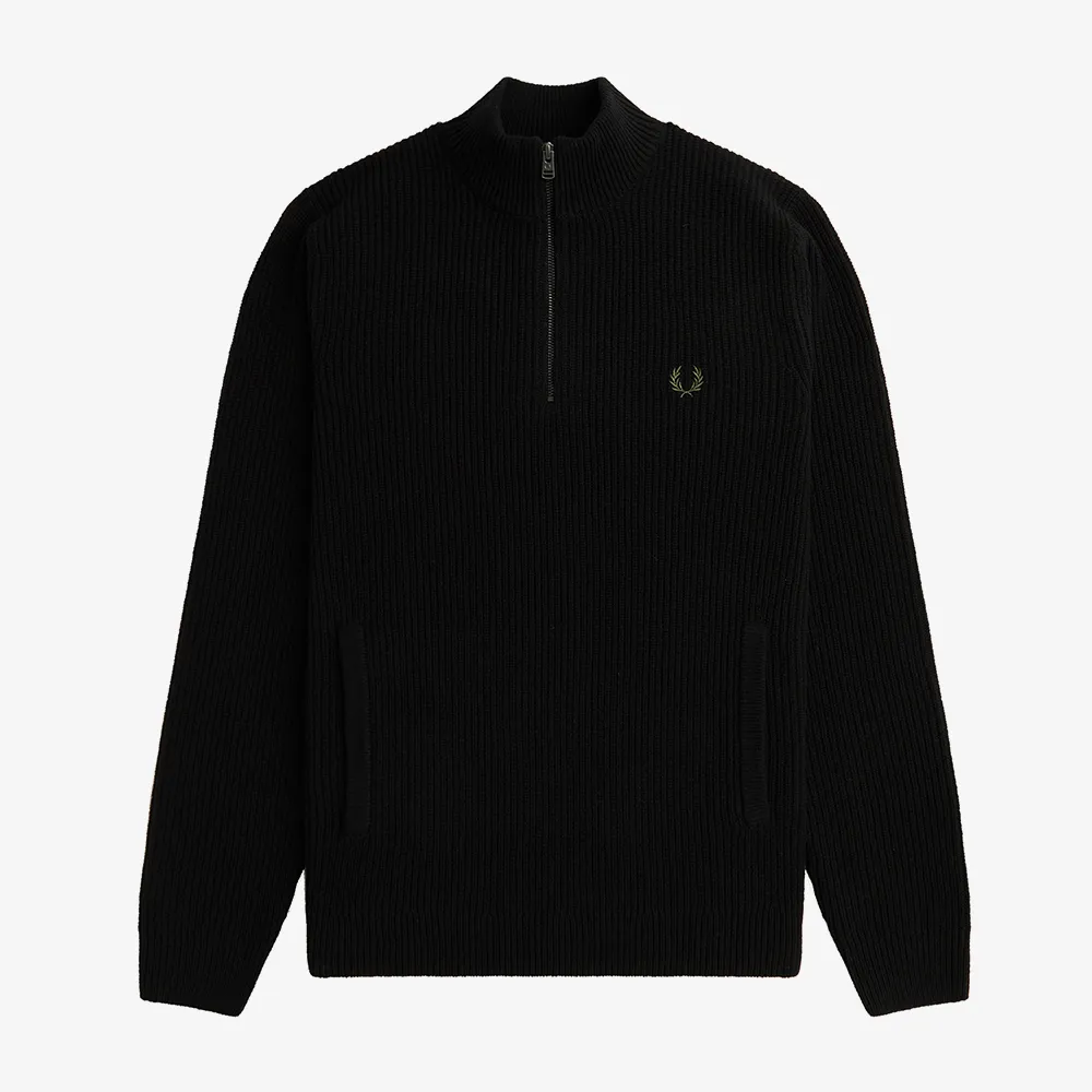 FRED PERRY  |Unisex Wool Nylon Street Style Long Sleeves Plain Cotton