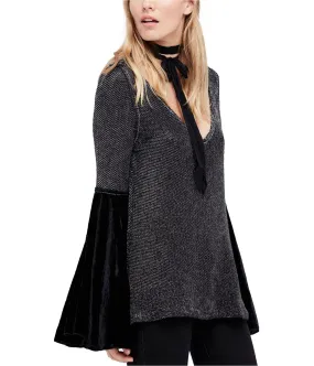 Free People Womens Bell Sleeve Tunic Sweater