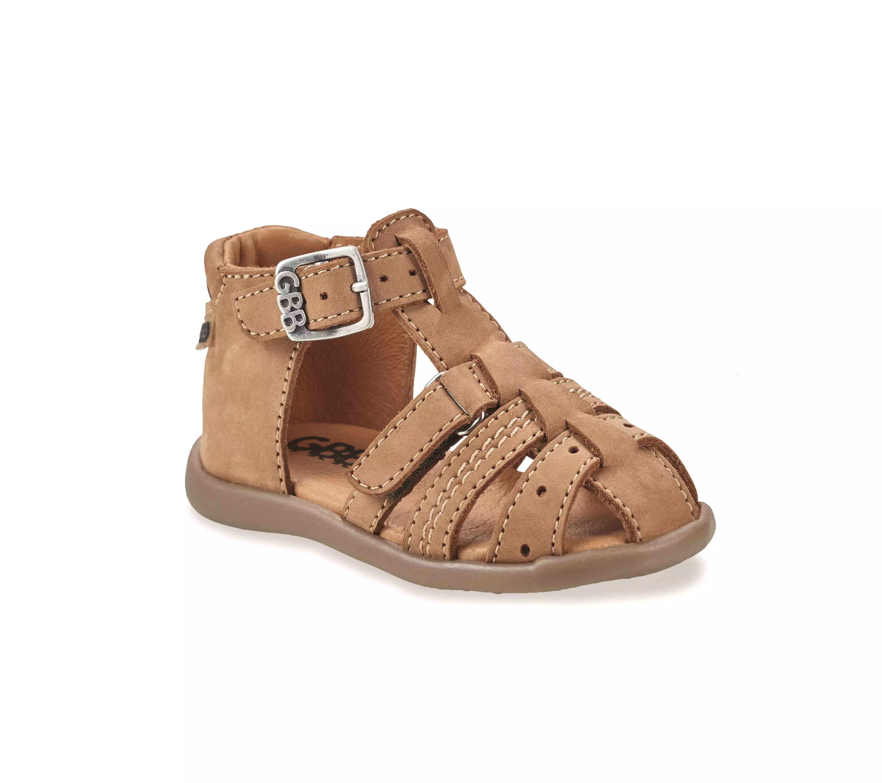 GBB CARIGO Camel Sandales Nu Pieds