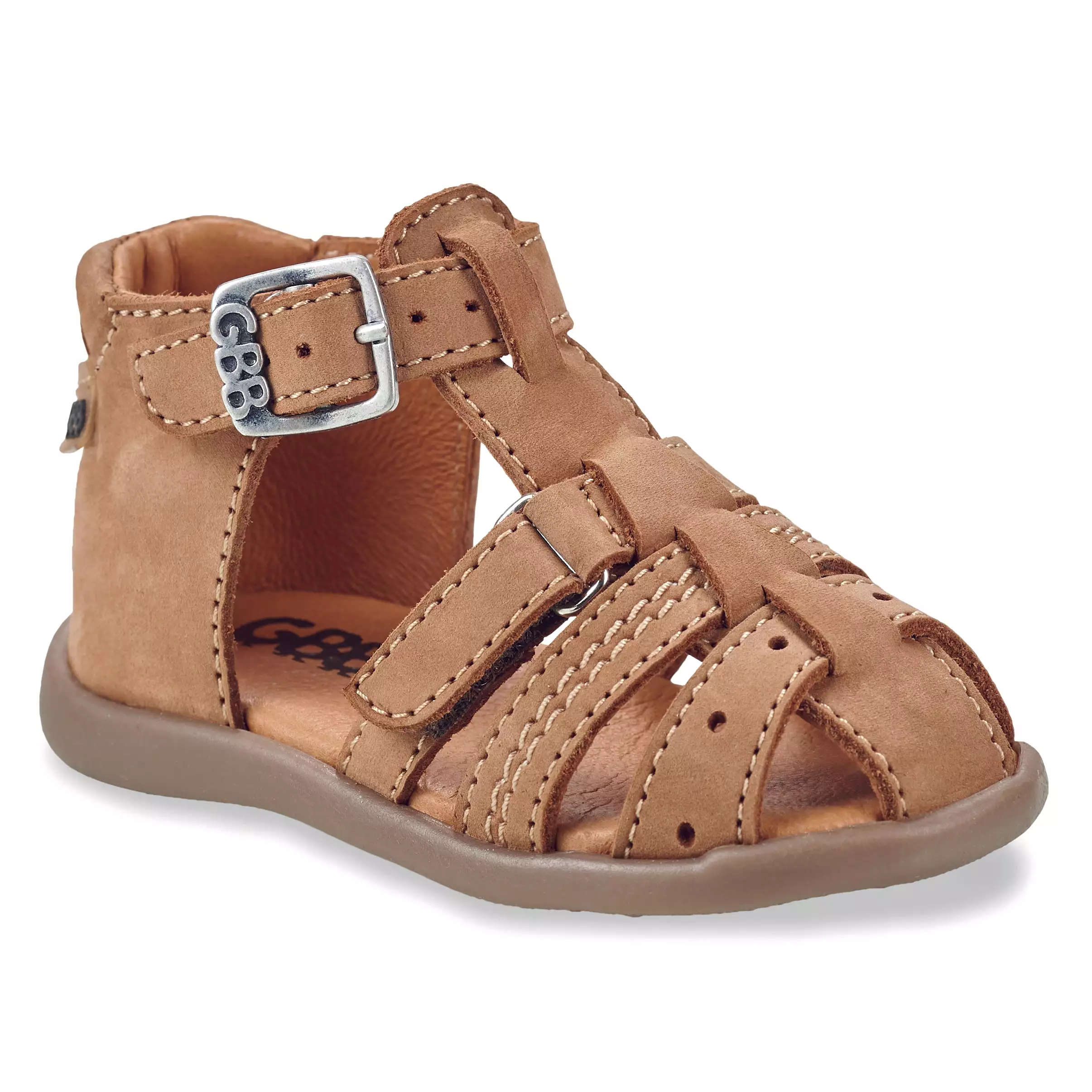 GBB CARIGO Camel Sandales Nu Pieds