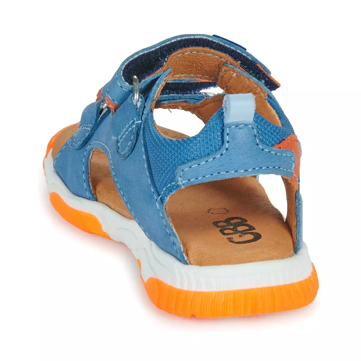 GBB GIPSY Bleu Orange Sandales Nu Pieds