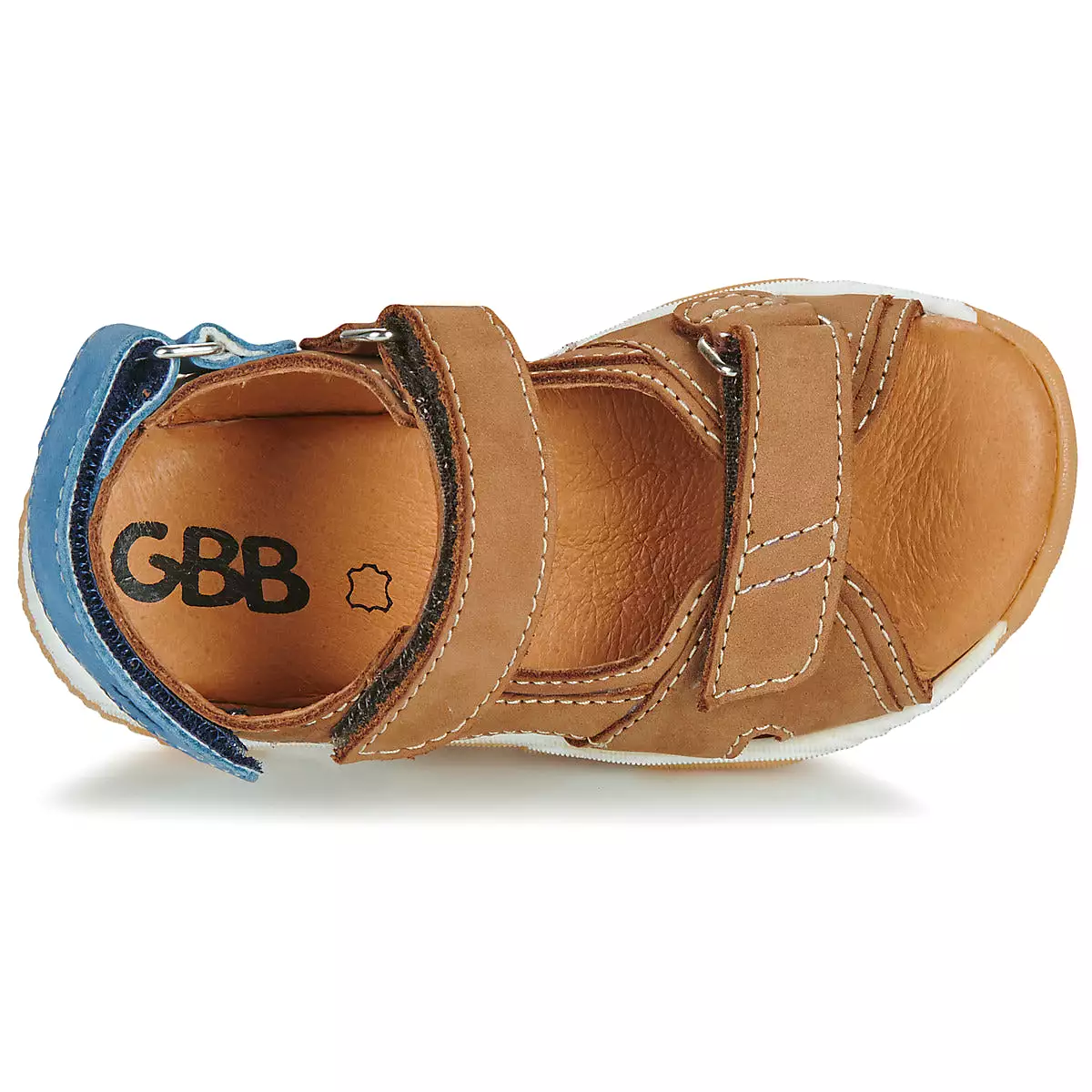 GBB NEW DIMOU Camel Sandales Nu Pieds