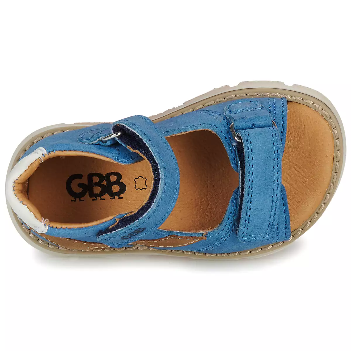 GBB NOUBI Bleu Sandales Nu Pieds