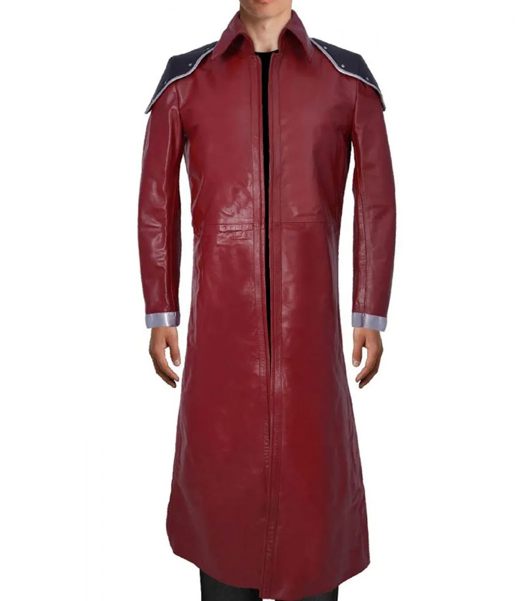 Genesis Rhapsodos FF VII Burgundy Leather Coat