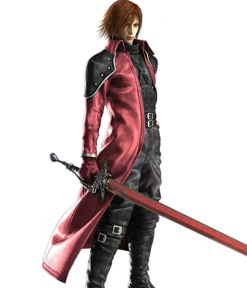 Genesis Rhapsodos FF VII Burgundy Leather Coat