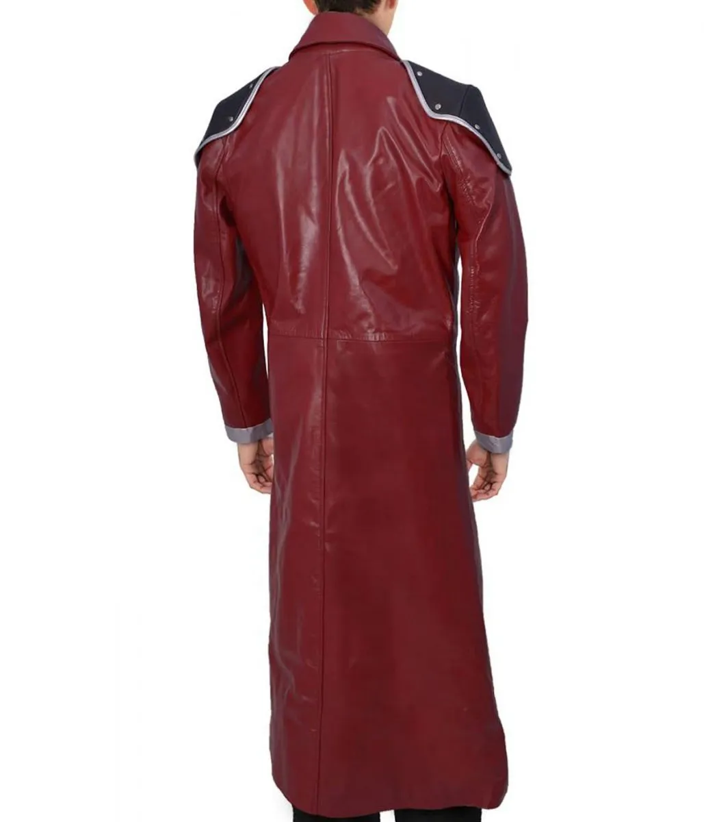 Genesis Rhapsodos FF VII Burgundy Leather Coat