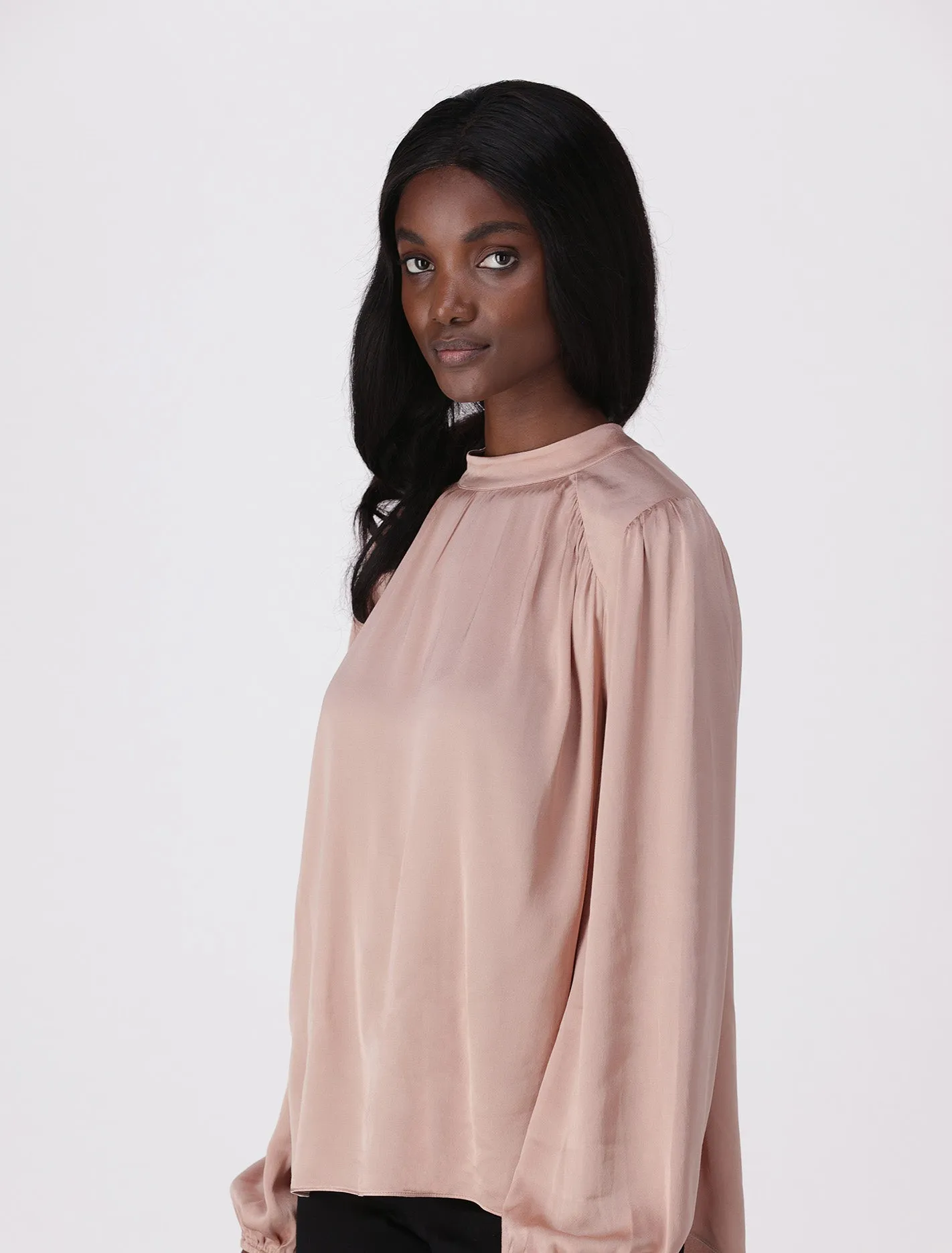 Gilli Gather Satin Shell Blouse