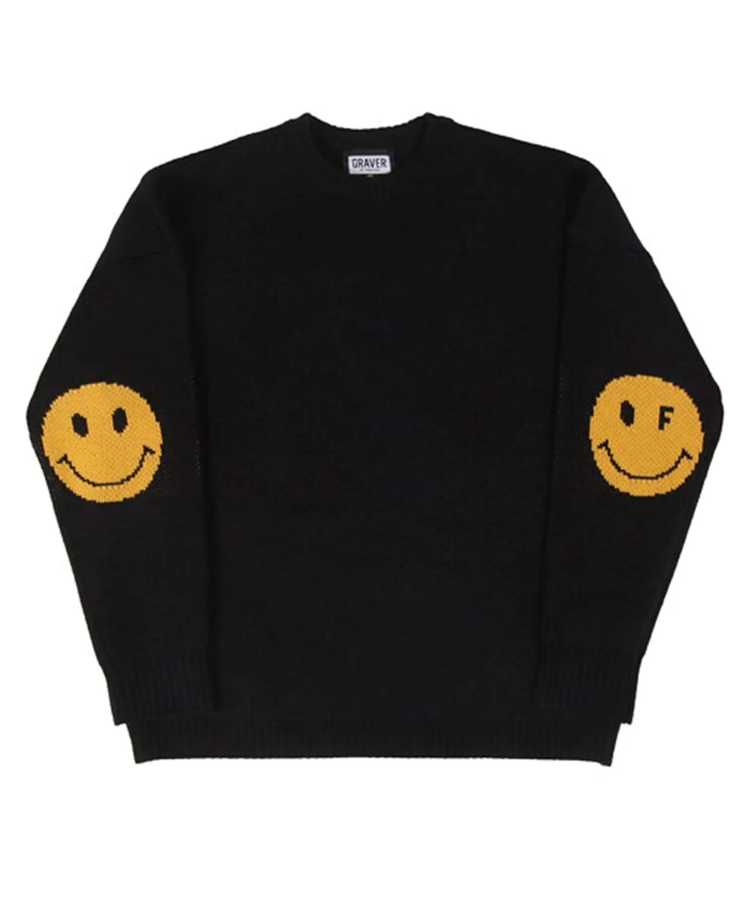 GRAVER  |[GRAVER]★ELBOW DOT SMILE ROUND KNIT