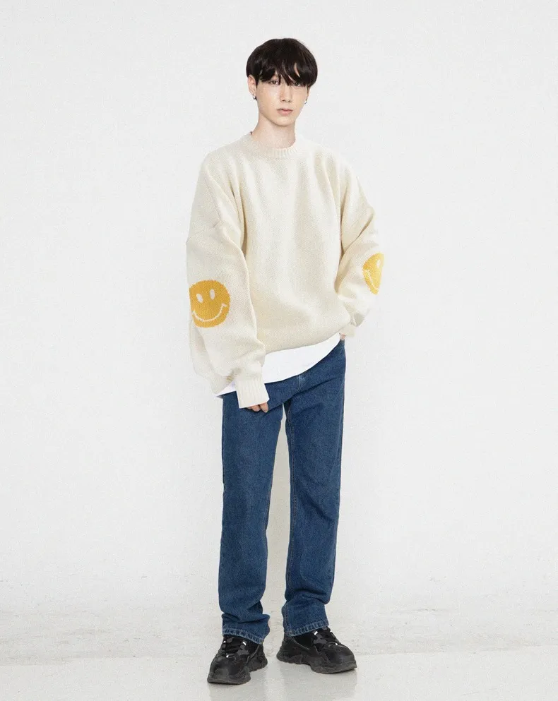 GRAVER  |[GRAVER]★ELBOW DOT SMILE ROUND KNIT