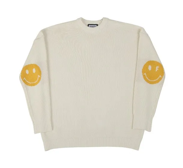 GRAVER  |[GRAVER]★ELBOW DOT SMILE ROUND KNIT