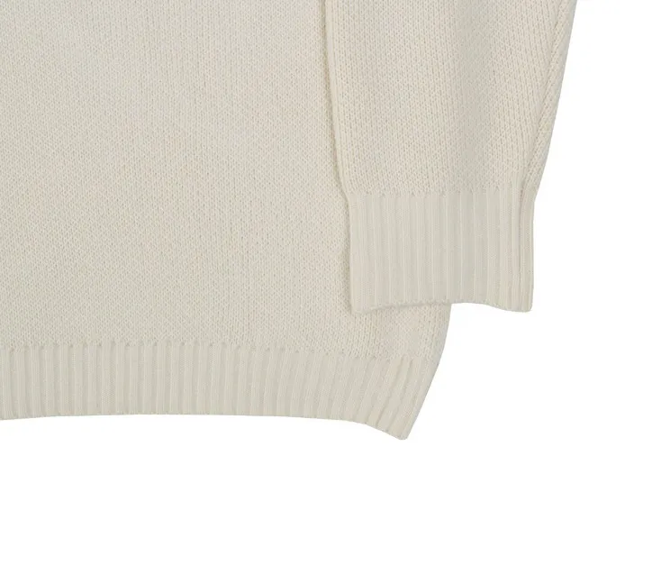 GRAVER  |[GRAVER]★ELBOW DOT SMILE ROUND KNIT