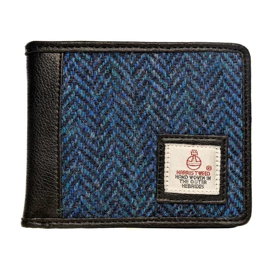 Harris Tweed Wallet - Blue