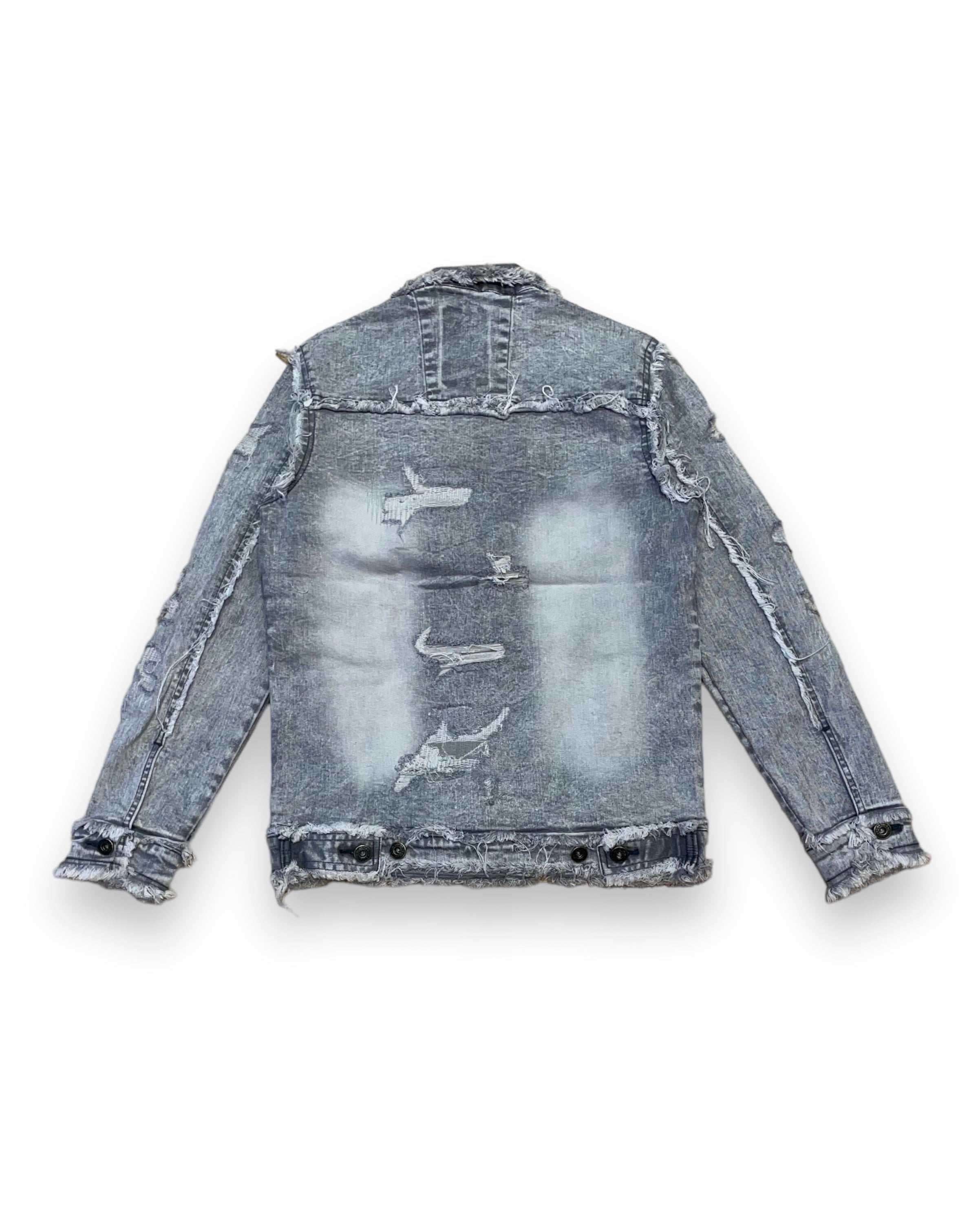 Heavy Distressed Denim Jacket